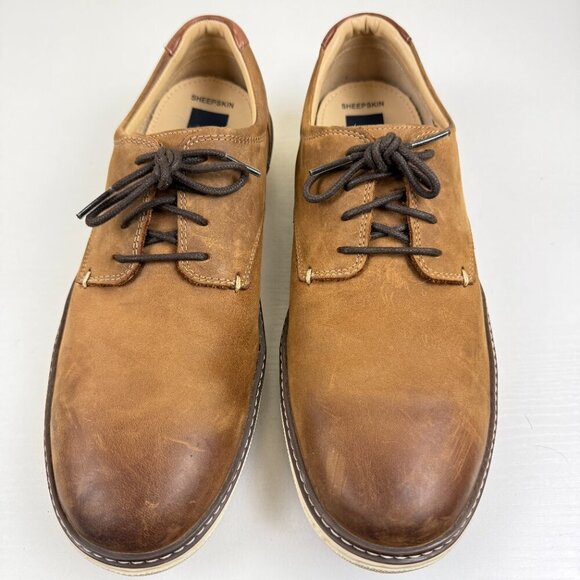 Like New Johnstone & Murphy McGuffey Tan Oiled Full Grain Leather Derby Sneaker main image 11